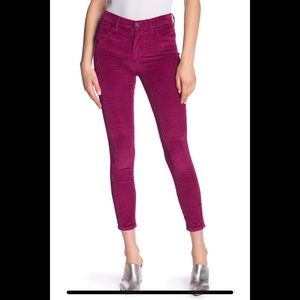 Current/Elliot high waist corduroy stiletto in wild aster, 30, NWT